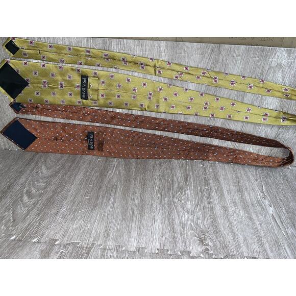 Jos. A. Bank Vintage Silk Necktie Set of 5 Multicolor Geometric Men's Ties - Picture 9 of 13